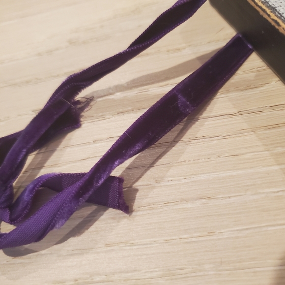 Handmade Wooden Purple Reversible Just Married Mr. Mrs. Wooden Signs - Picture 6 of 9